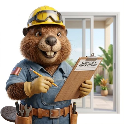 Speedy with a clipboard, taking notes for the estimate